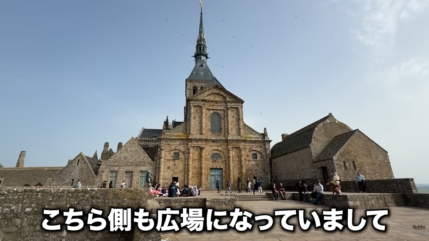 モンサンミッシェル　修道院　見学
