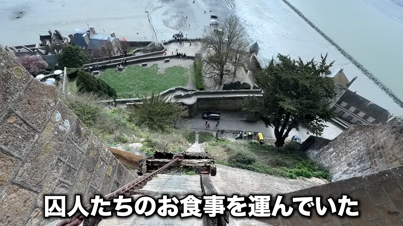 モンサンミッシェル　修道院　見学